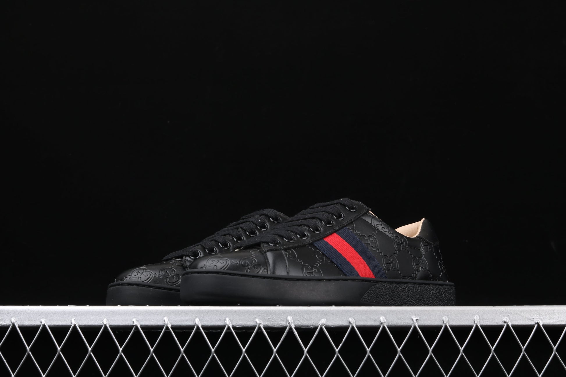 Gucci Ace Sneaker – Web Stripe (White or Black Leather) XoticBlendz