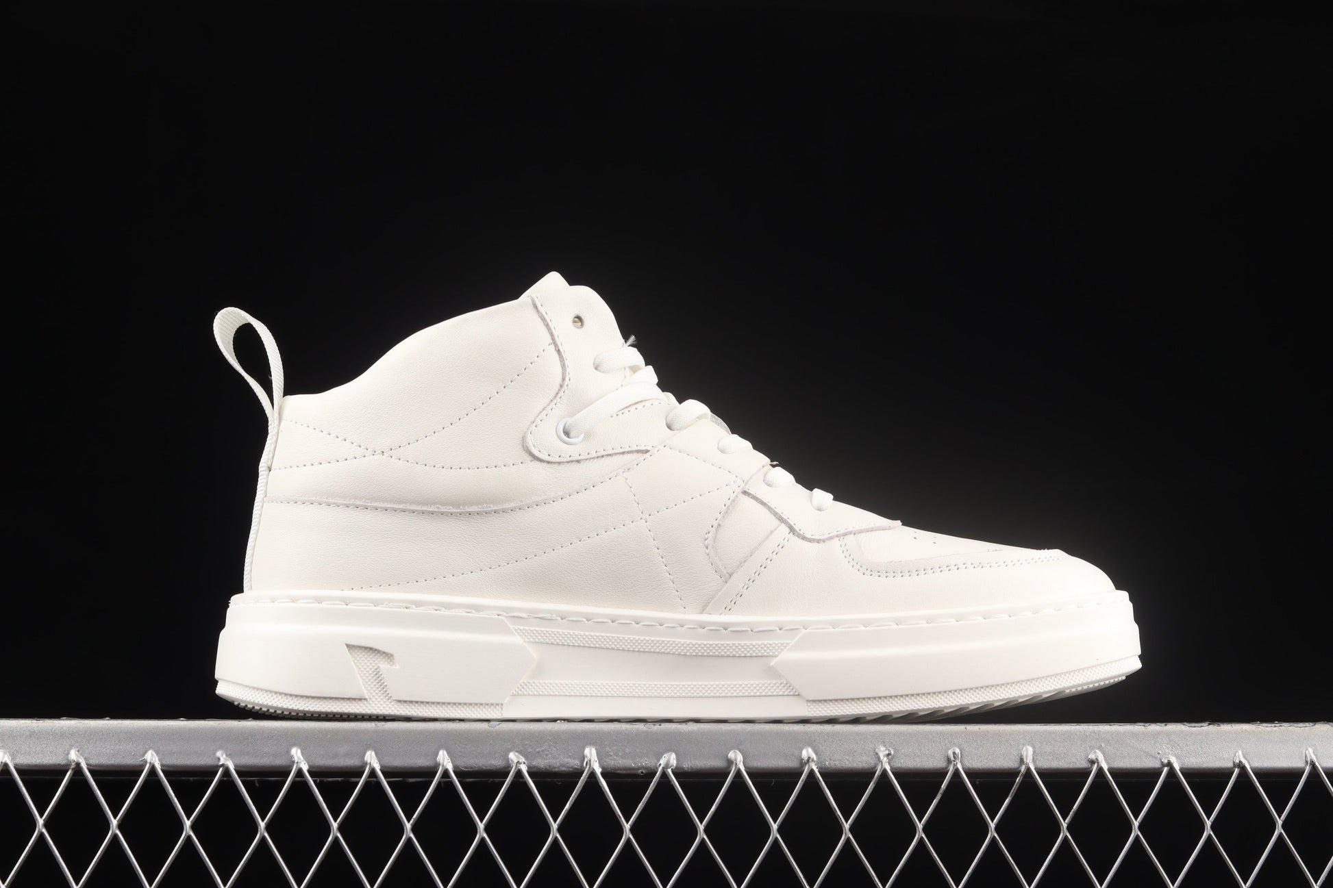 Gucci Rhyton High-Top Sneaker – White Leather & Gold Logo XoticBlendz