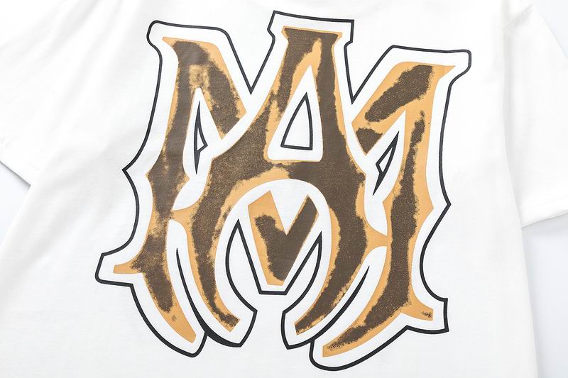 AMIRI Distressed Logo T-Shirt – Gothic Streetwear Vibe (Black/White) XoticBlendz