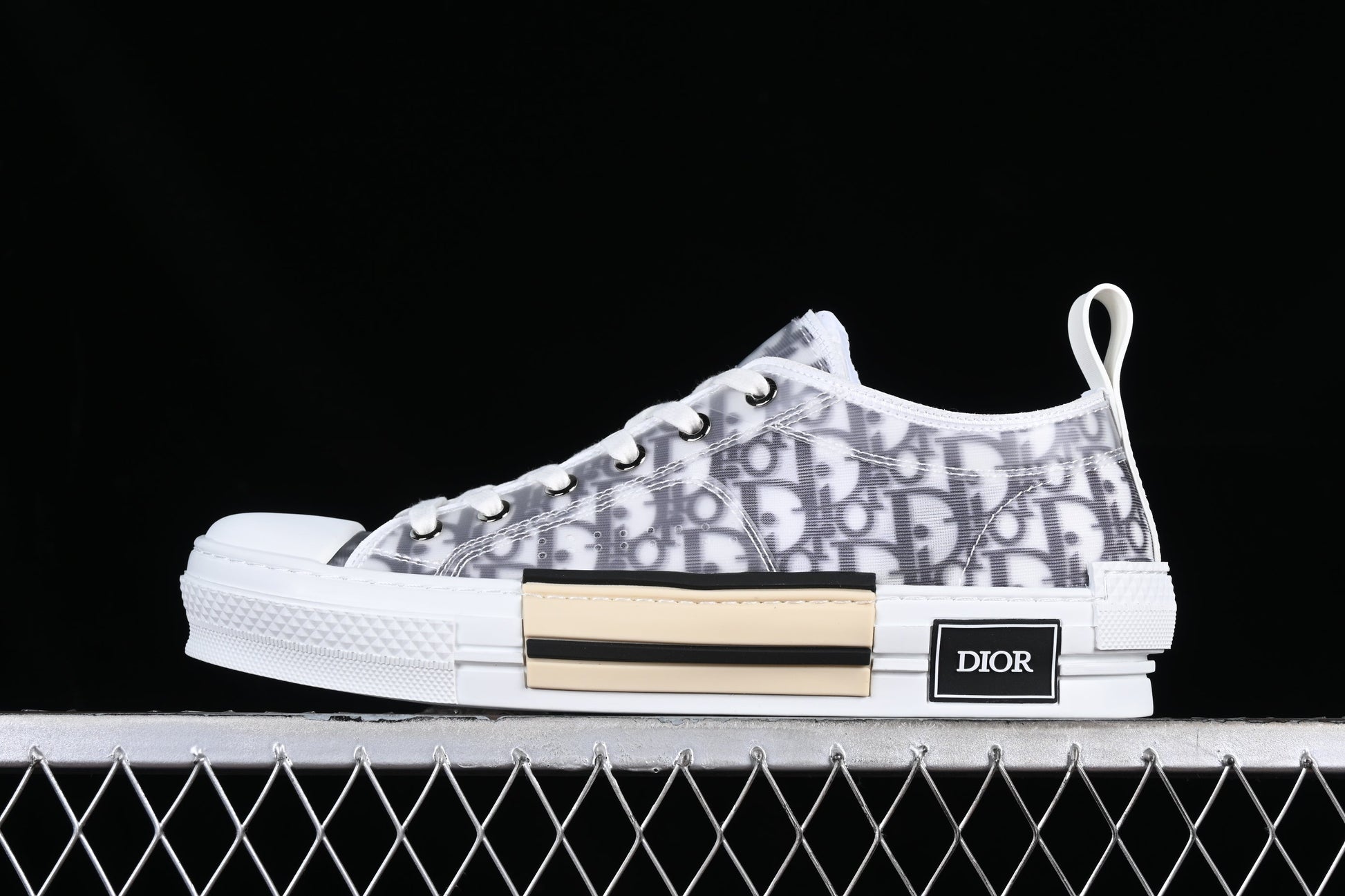 Dior B23 Low-Top Oblique Canvas Sneakers – White/Grey XoticBlendz