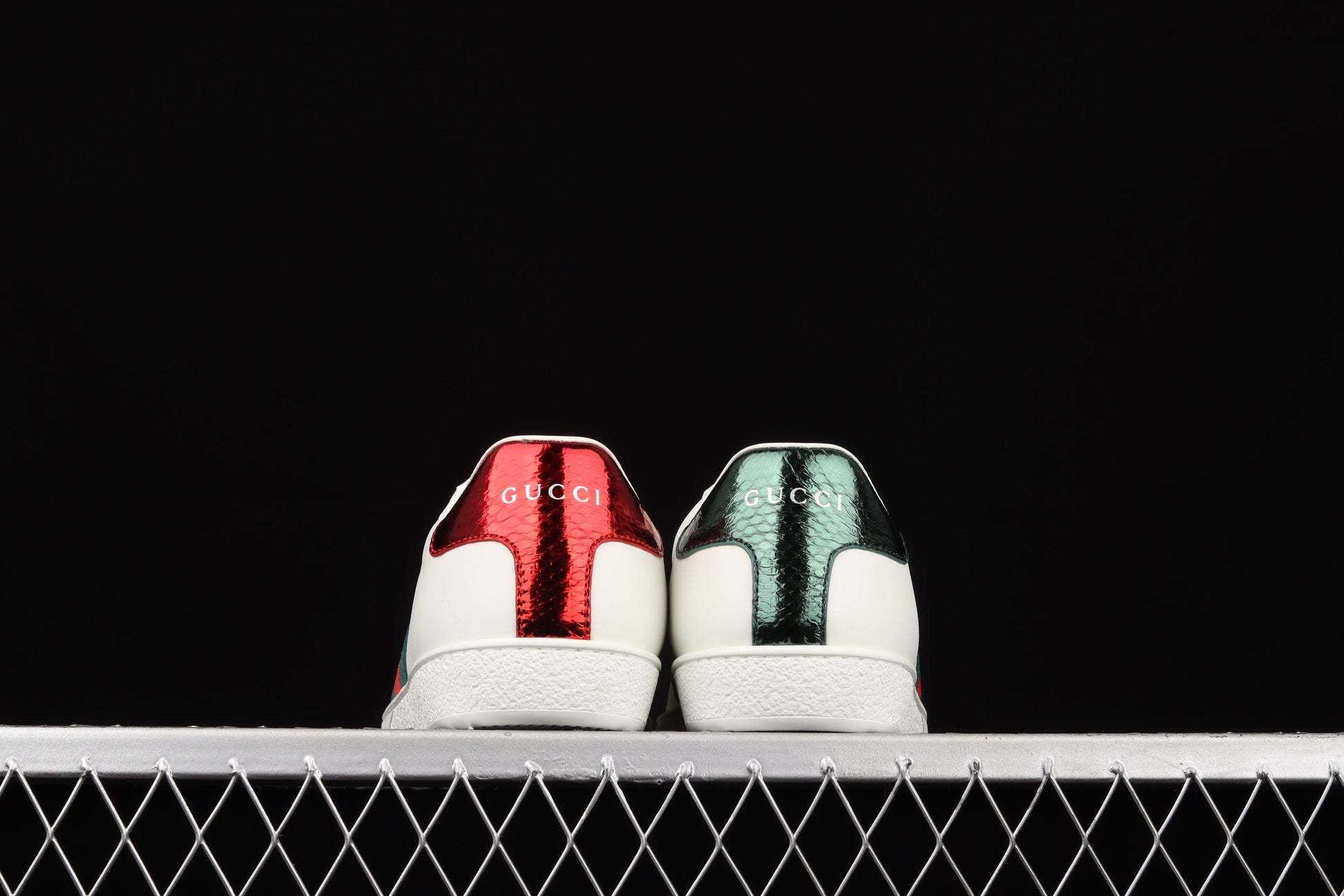 Gucci Ace Sneaker – Embroidered Bee & Web Stripe (Red/Green) XoticBlendz