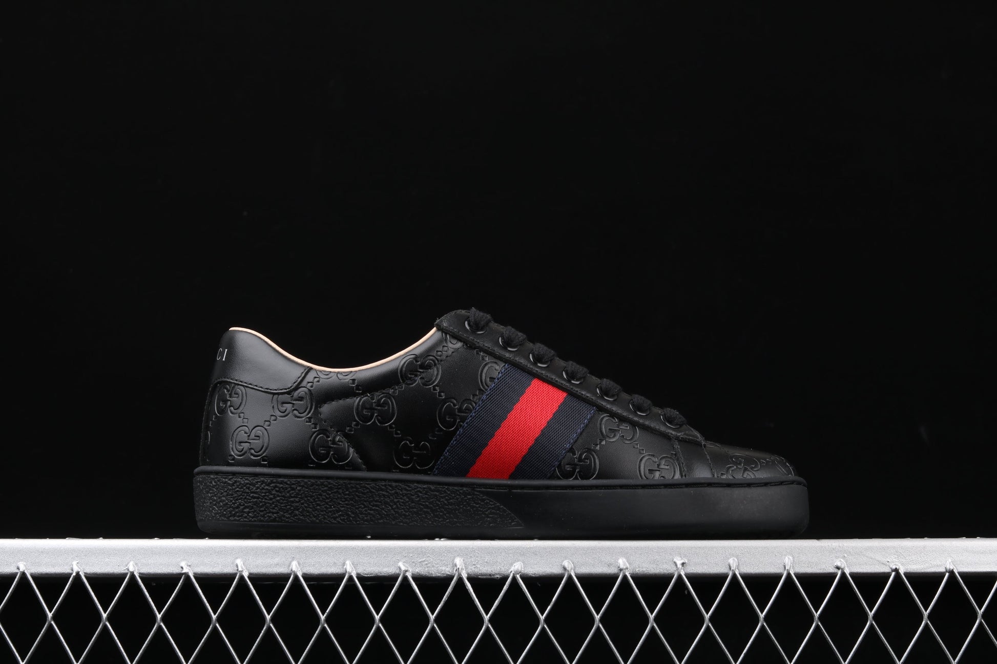 Gucci Ace Sneaker – Web Stripe (White or Black Leather) XoticBlendz