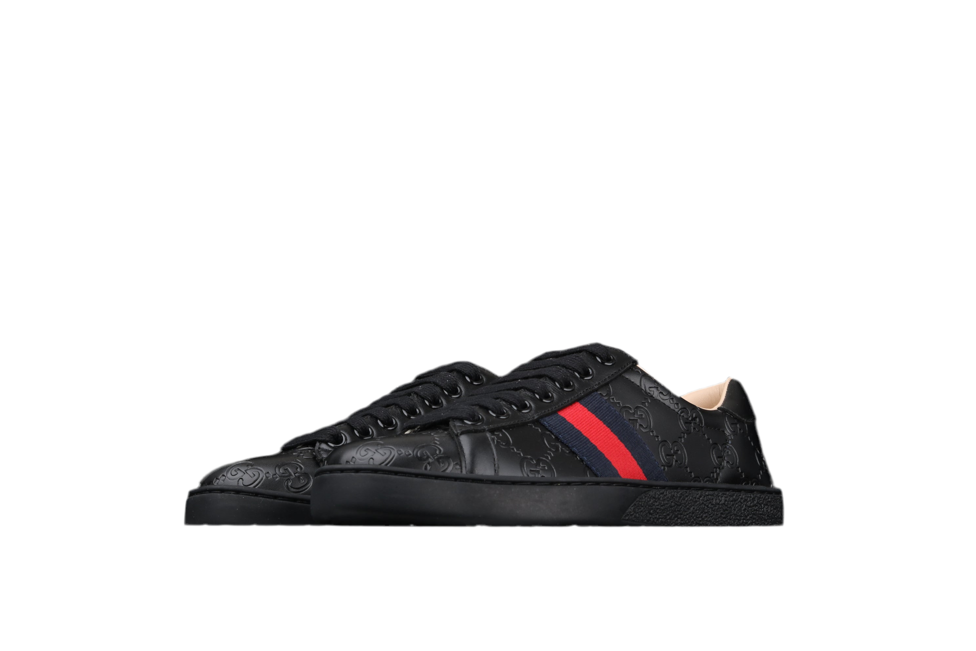 Gucci Ace Sneaker – Web Stripe (White or Black Leather) XoticBlendz