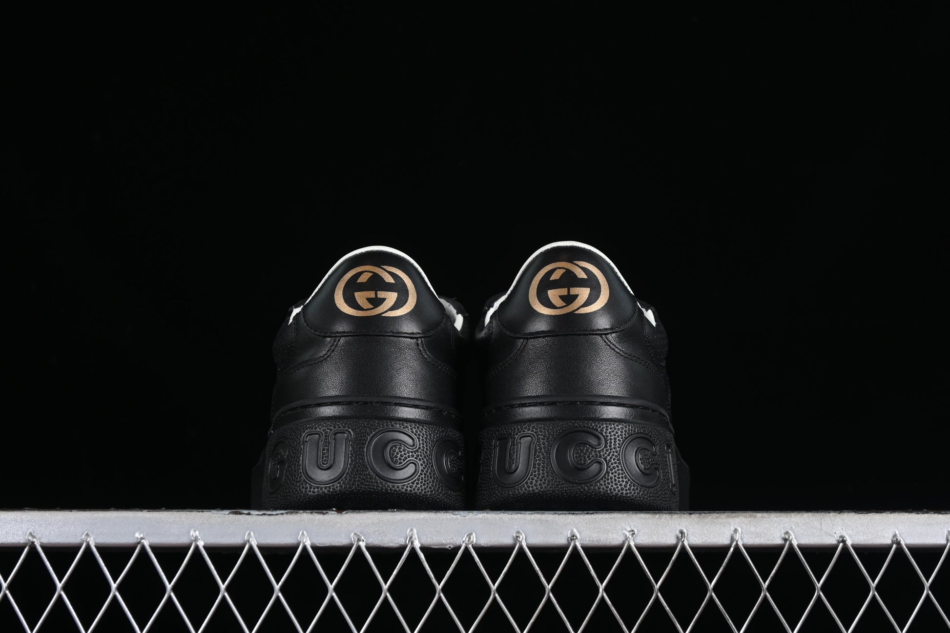 Gucci GG Embossed Leather Sneaker – Black or White XoticBlendz