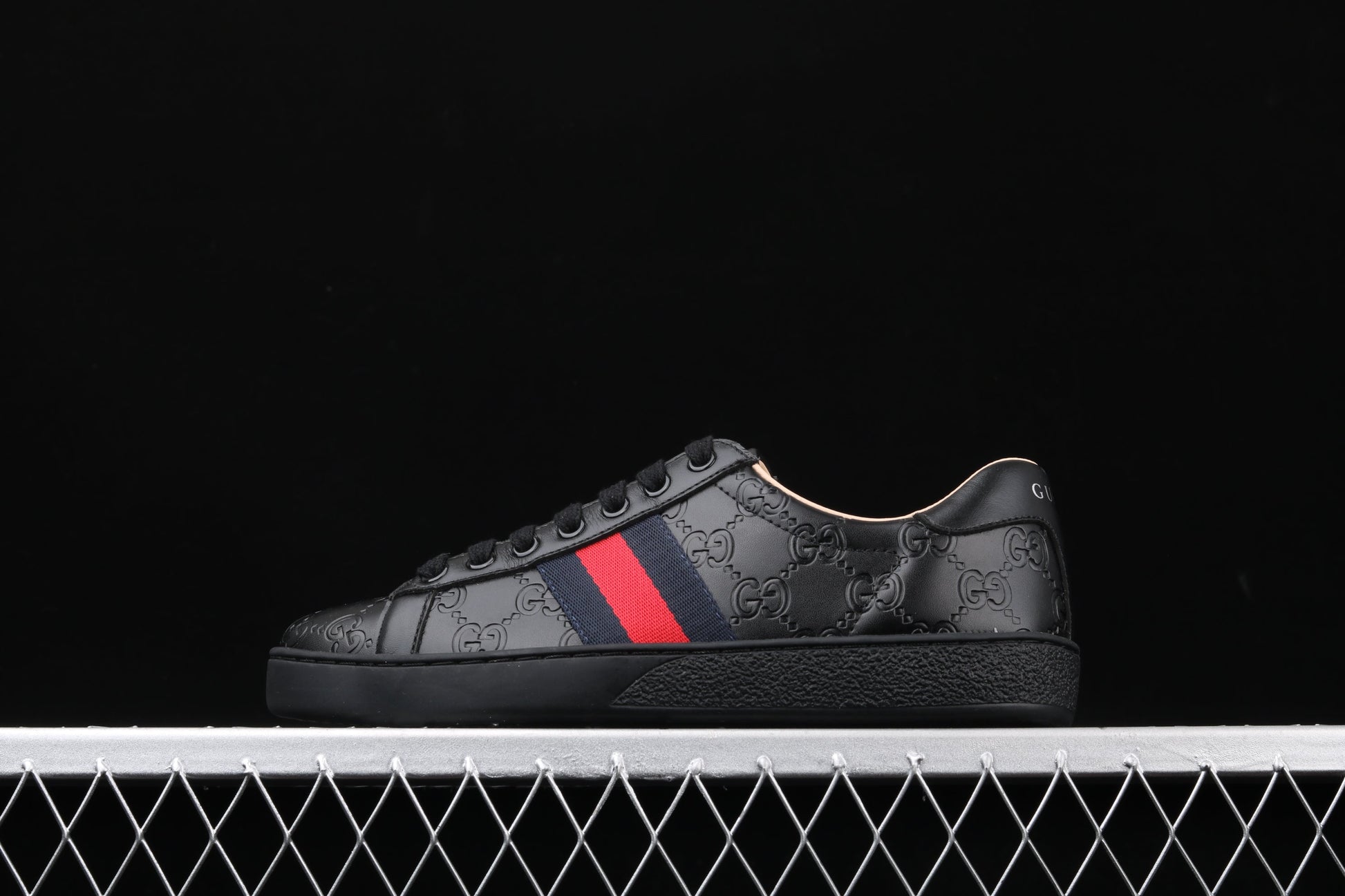 Gucci Ace Sneaker – Web Stripe (White or Black Leather) XoticBlendz